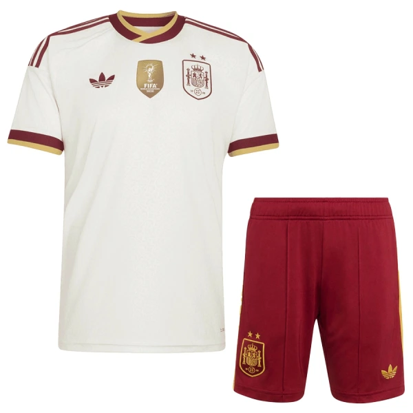 Conjunto España 2 Stars Visitante Mundial 2026 Niño Conjunto España 2 Stars Visitante Mundial 2026 Niño