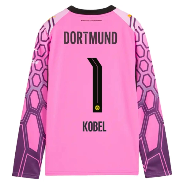 Camiseta Borussia Dortmund Gregor Kobel 1 Visitante Portero 2026/2027 Rosa Manga Larga Camiseta Borussia Dortmund Gregor Kobel 1 Visitante Portero 2026/2027 Rosa Manga Larga
