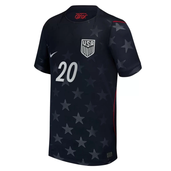Camiseta Estados Unidos Balogun 20 Visitante Mundial 2026