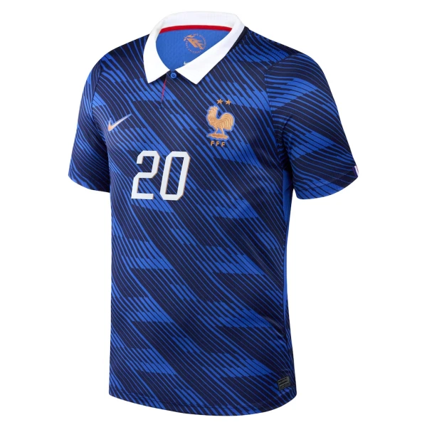 Camiseta Francia Désiré Doué 20 Local Mundial 2026