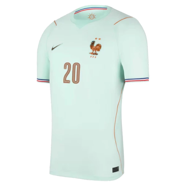 Camiseta Francia Désiré Doué 20 Visitante Mundial 2026