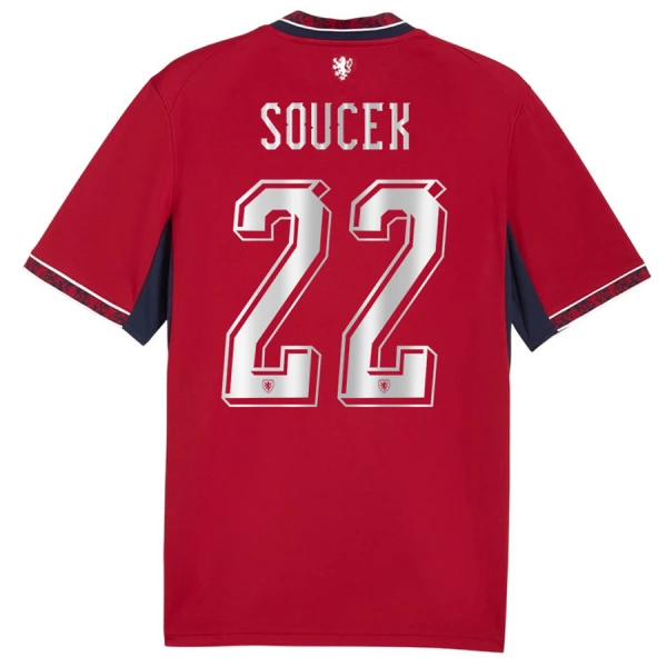 Camiseta República Checa Soucek 22 Local Mundial 2026 Camiseta República Checa Soucek 22 Local Mundial 2026