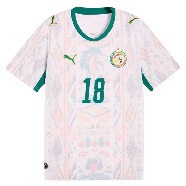 Camiseta Senegal Sarr 18 Local Mundial 2026