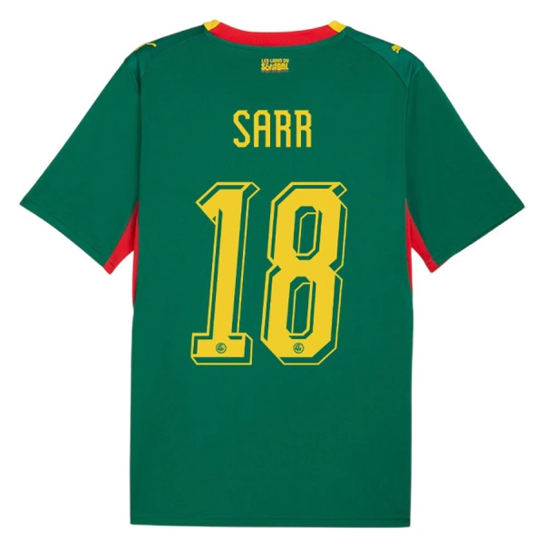 Camiseta Senegal Sarr 18 Visitante Mundial 2026