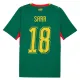Camiseta Senegal Sarr 18 Visitante Mundial 2026