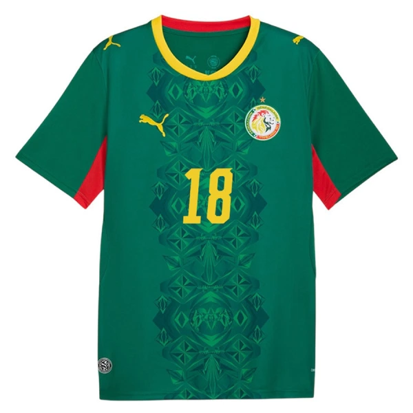 Camiseta Senegal Sarr 18 Visitante Mundial 2026