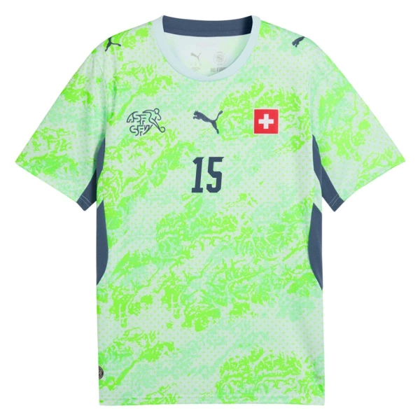 Camiseta Suiza Djibril Sow 15 Visitante Mundial 2026