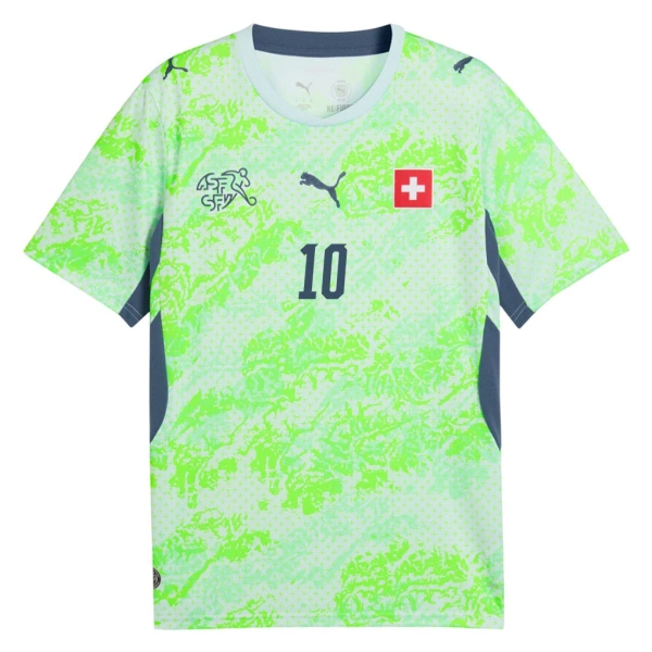 Camiseta Suiza Granit Xhaka 10 Visitante Mundial 2026