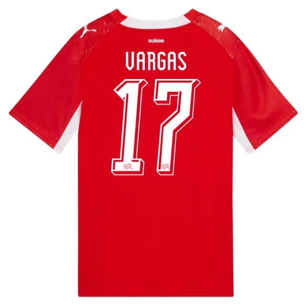 Camiseta Suiza Vargas 17 Local Mundial 2026 Camiseta Suiza Vargas 17 Local Mundial 2026