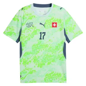 Camiseta Suiza Vargas 17 Visitante Mundial 2026