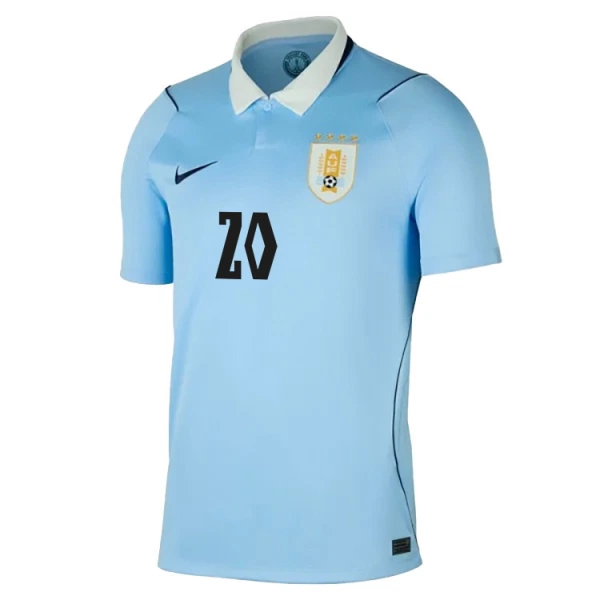 Camiseta Uruguay Maximiliano Araujo 20 Local Mundial 2026