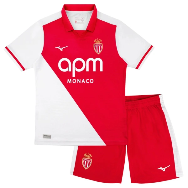 Conjunto AS Monaco Local 2026/2027 Niño Conjunto AS Monaco Local 2026/2027 Niño