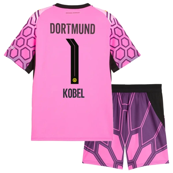 Conjunto Borussia Dortmund Gregor Kobel 1 Visitante Portero 2026/2027 Niño Rosa Conjunto Borussia Dortmund Gregor Kobel 1 Visitante Portero 2026/2027 Niño Rosa