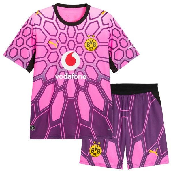 Conjunto Borussia Dortmund Visitante Portero 2026/2027 Niño Rosa Conjunto Borussia Dortmund Visitante Portero 2026/2027 Niño Rosa
