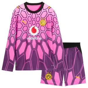 Conjunto Borussia Dortmund Visitante Portero 2026/2027 Niño Rosa Manga Larga