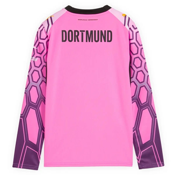 Conjunto Borussia Dortmund Visitante Portero 2026/2027 Niño Rosa Manga Larga