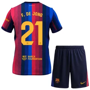Conjunto FC Barcelona Frenkie de Jong 21 Local 2026/2027 Niño