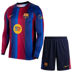 Conjunto FC Barcelona Local 2026/2027 Niño Manga Larga