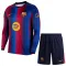 Conjunto FC Barcelona Local 2026/2027 Niño Manga Larga
