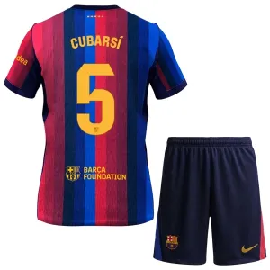 Conjunto FC Barcelona Pau Cubarsí 5 Local 2026/2027 Niño