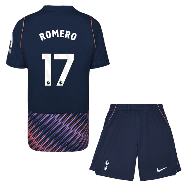 Conjunto Tottenham Hotspur Cristian Romero 17 Visitante 2026/2027 Niño Conjunto Tottenham Hotspur Cristian Romero 17 Visitante 2026/2027 Niño