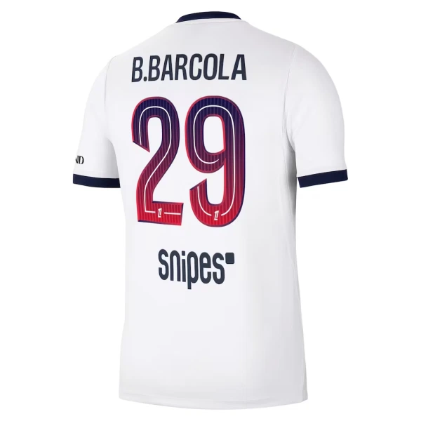Camiseta PSG Bradley Barcola 29 Visitante 2026/2027