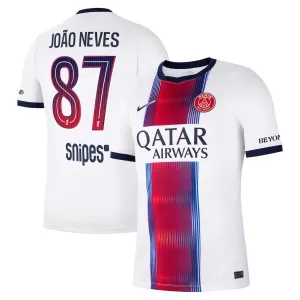 Camiseta PSG João Neves 87 Visitante 2026/2027