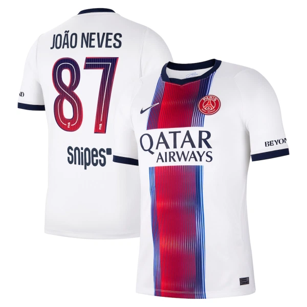 Camiseta PSG João Neves 87 Visitante 2026/2027 Camiseta PSG João Neves 87 Visitante 2026/2027