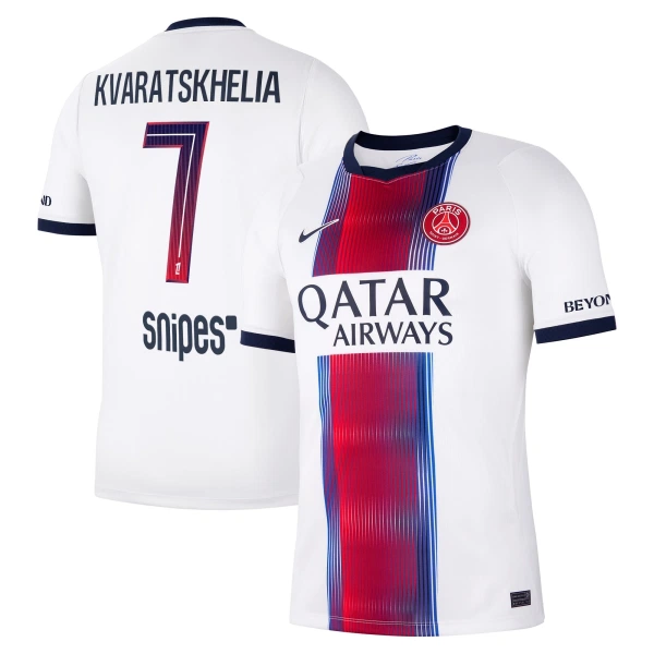Camiseta PSG Khvicha Kvaratskhelia 7 Visitante 2026/2027 Camiseta PSG Khvicha Kvaratskhelia 7 Visitante 2026/2027