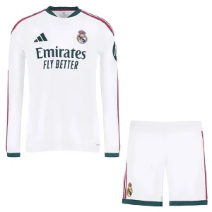 Conjunto Real Madrid Local 2026/2027 Niño Manga Larga