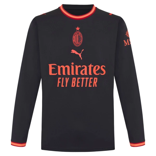 Camiseta AC Milan Tercera Equipación 2026/2027 Manga Larga Camiseta AC Milan Tercera Equipación 2026/2027 Manga Larga