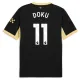 Camiseta Manchester City Jérémy Doku 11 Visitante 2026/2027 Camiseta Manchester City Jérémy Doku 11 Visitante 2026/2027