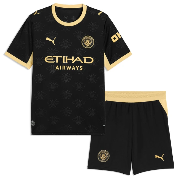 Conjunto Manchester City Erling Haaland 9 Visitante 2026/2027 Niño