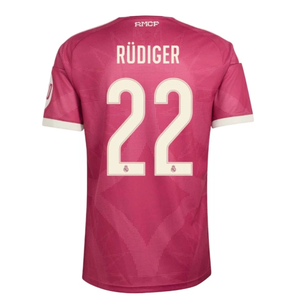 Camiseta Real Madrid Antonio Rüdiger 22 Tercera Equipación 2026/2027 Camiseta Real Madrid Antonio Rüdiger 22 Tercera Equipación 2026/2027
