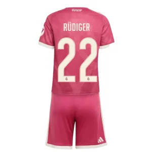 Conjunto Real Madrid Antonio Rüdiger 22 Tercera Equipación 2026/2027 Niño