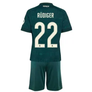 Conjunto Real Madrid Antonio Rüdiger 22 Visitante 2026/2027 Niño