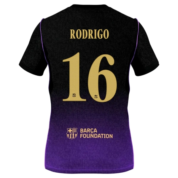 Camiseta FC Barcelona Rodrigo 16 Visitante 2026/2027 Camiseta FC Barcelona Rodrigo 16 Visitante 2026/2027