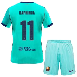 Conjunto FC Barcelona Raphinha 11 Tercera Equipación 2026/2027 Niño