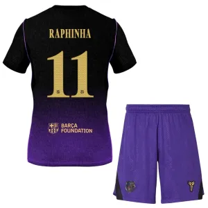 Conjunto FC Barcelona Raphinha 11 Visitante 2026/2027 Niño