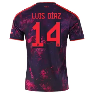 Camiseta FC Bayern Múnich Luis Díaz 14 Tercera Equipación 2026/2027
