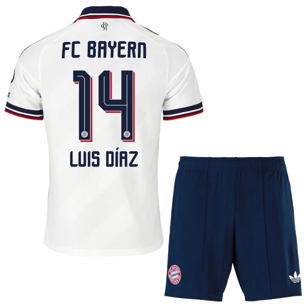 Conjunto FC Bayern Múnich Luis Díaz 14 Visitante 2026/2027 Niño Conjunto FC Bayern Múnich Luis Díaz 14 Visitante 2026/2027 Niño