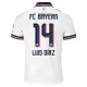 Conjunto FC Bayern Múnich Luis Díaz 14 Visitante 2026/2027 Niño