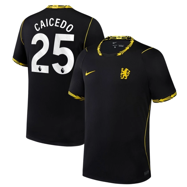 Camiseta Chelsea Moisés Caicedo 25 Visitante 2026/2027 Camiseta Chelsea Moisés Caicedo 25 Visitante 2026/2027