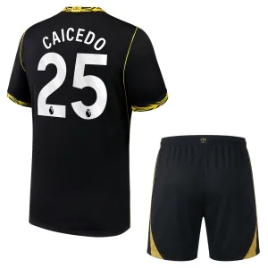 Conjunto Chelsea Moisés Caicedo 25 Visitante 2026/2027 Niño