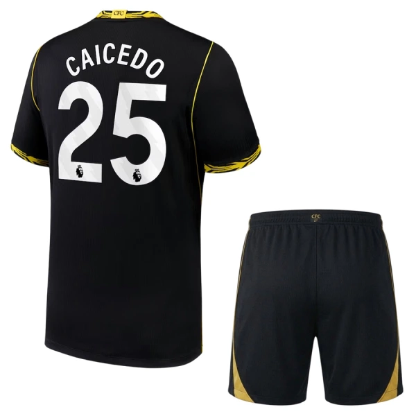 Conjunto Chelsea Moisés Caicedo 25 Visitante 2026/2027 Niño Conjunto Chelsea Moisés Caicedo 25 Visitante 2026/2027 Niño