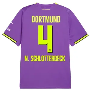 Camiseta Borussia Dortmund Nico Schlotterbeck 4 Tercera Equipación 2026/2027