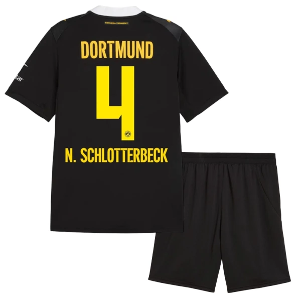 Conjunto Borussia Dortmund Nico Schlotterbeck 4 Visitante 2026/2027 Niño Conjunto Borussia Dortmund Nico Schlotterbeck 4 Visitante 2026/2027 Niño