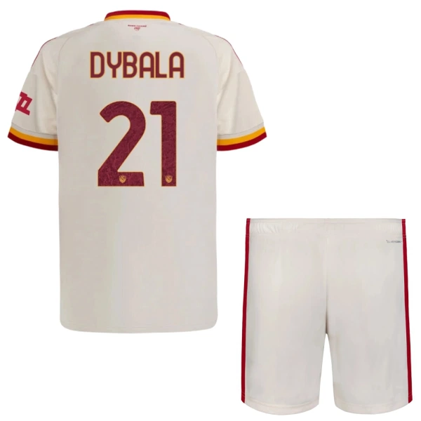 Conjunto AS Roma Paulo Dybala 21 Visitante 2026/2027 Niño Conjunto AS Roma Paulo Dybala 21 Visitante 2026/2027 Niño