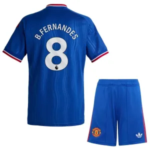 Conjunto Manchester United Bruno Fernandes 8 Visitante 2026/2027 Niño Conjunto Manchester United Bruno Fernandes 8 Visitante 2026/2027 Niño