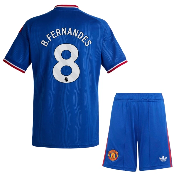 Conjunto Manchester United Bruno Fernandes 8 Visitante 2026/2027 Niño Conjunto Manchester United Bruno Fernandes 8 Visitante 2026/2027 Niño